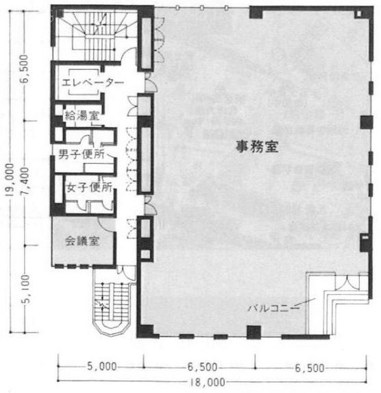 Q-DAN1991ビル4F 間取り図