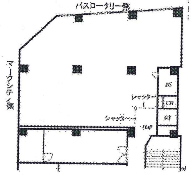 渋谷駅前会館(飯島ビル)6F 間取り図