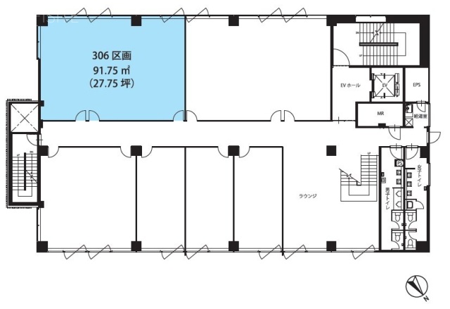 青山学院アスタジオ306 間取り図
