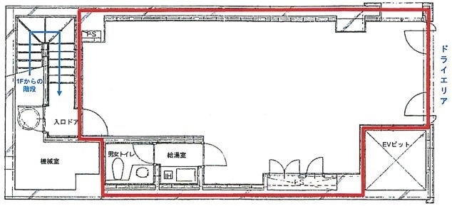 エバー室町ビルB1F 間取り図