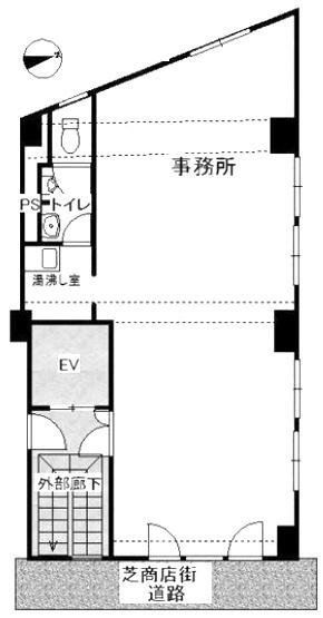 芝コトブキビルB 間取り図