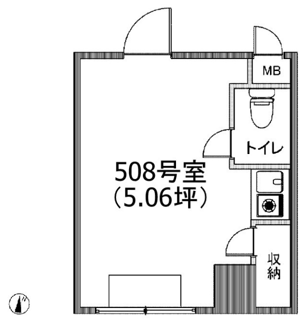 両国ダイカンプラザ508 間取り図