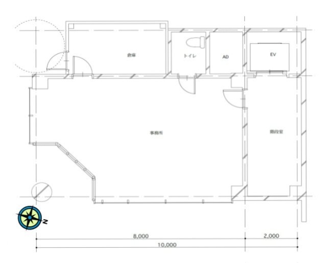 森パールビル2F 間取り図