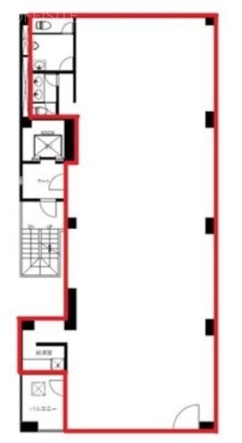 ホッコク人形町ビル4F 間取り図