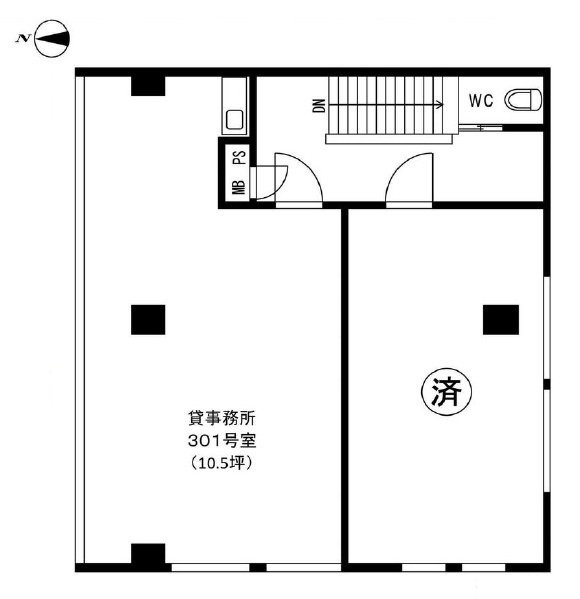 セキモトビル301 間取り図