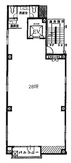 酒井ビル9F 間取り図