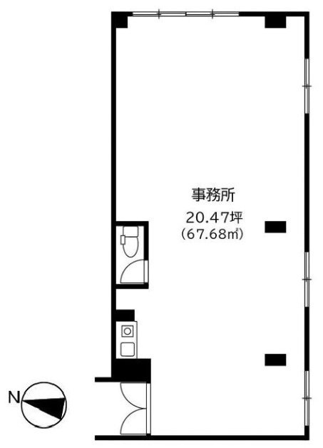 菊水ビル101 間取り図