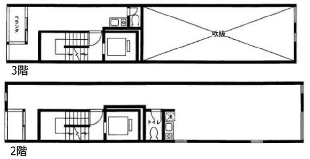 アインツビル2F～3F 間取り図