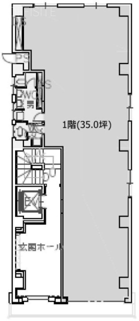 共同ビル中央11 間取り図