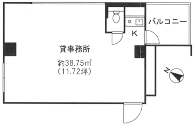佐藤ビル201 間取り図