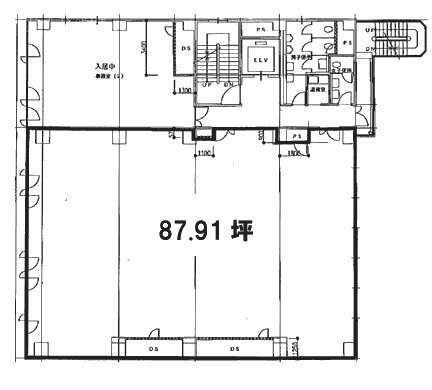神谷町ビル801 間取り図