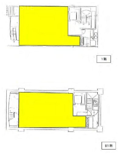 新富アネックスビルB1F～1F 間取り図