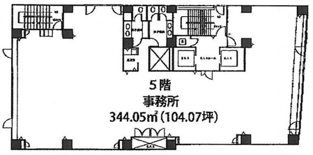 三田川崎ビル5F 間取り図