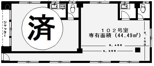 コーポ渡辺102 間取り図