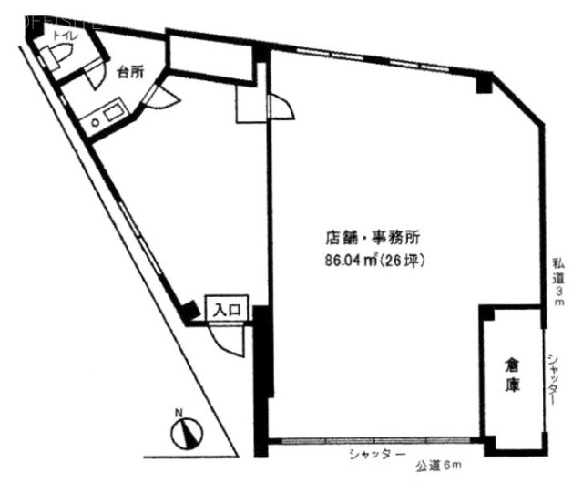 エクセル千川1F 間取り図