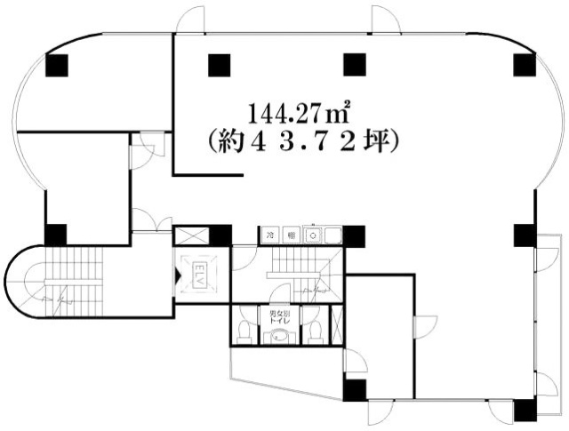 JESCO中落合ビル2F 間取り図