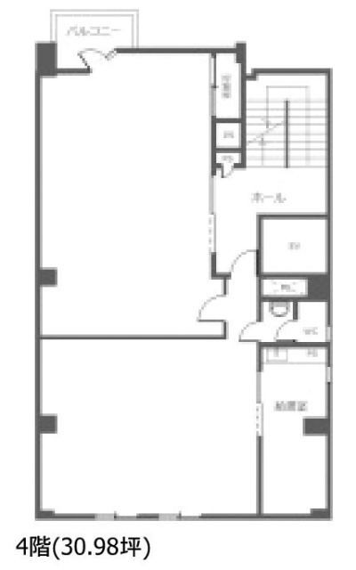 中羽ビル4F 間取り図