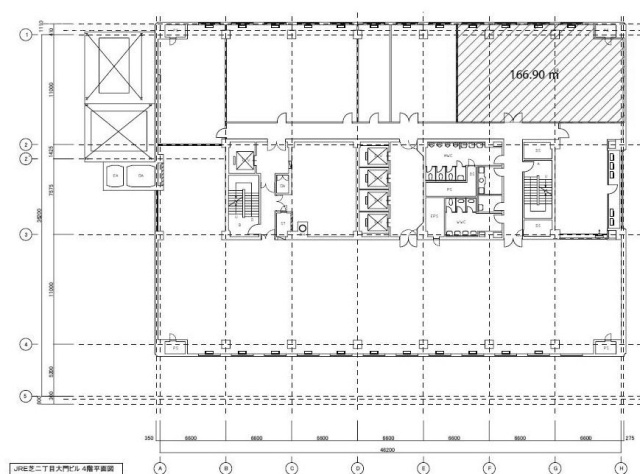 JRE芝二丁目大門ビル4F 間取り図