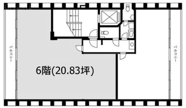 明和ビル6F 間取り図