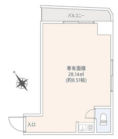 サニープラザ新宿御苑502 間取り図