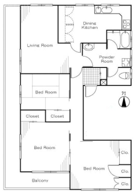 福井ビル401 間取り図