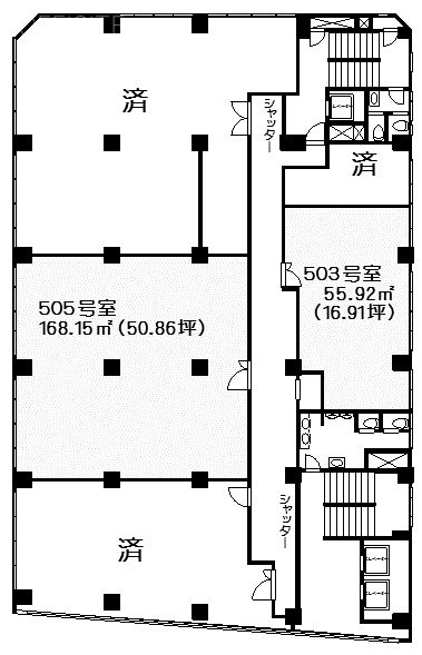 第2電波ビル505 間取り図