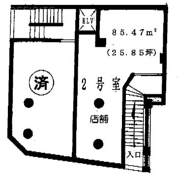 タカラビルB1F 間取り図