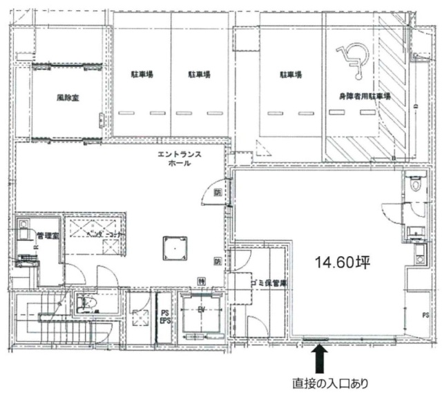 L.Biz八丁堀1F 間取り図