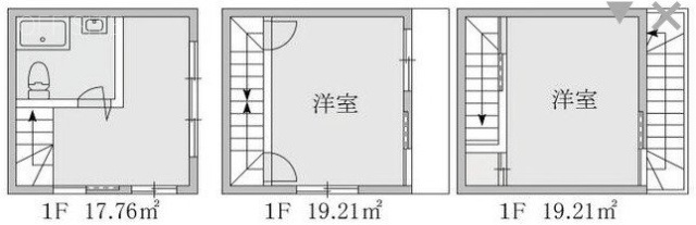 菊池ビル1F~3F 間取り図