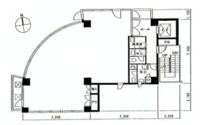 石川興産ビル6F 間取り図