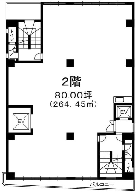 英明ビル2F 間取り図