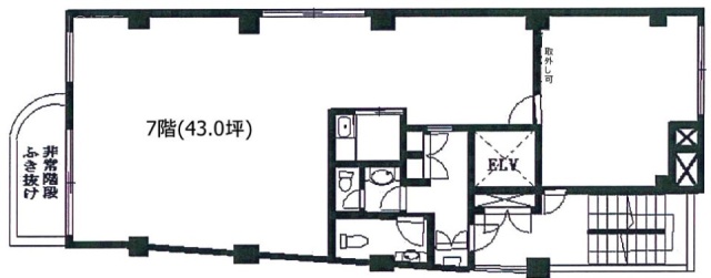 松楽ビル7F 間取り図