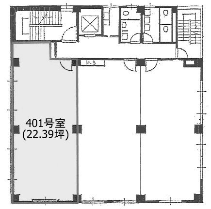 YAZAWADEUXビル401 間取り図