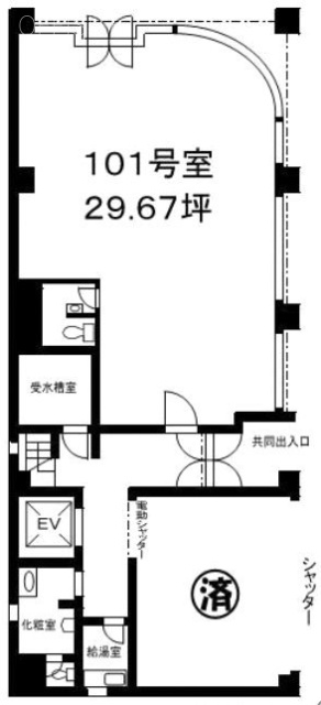 Ueno aビル101 間取り図