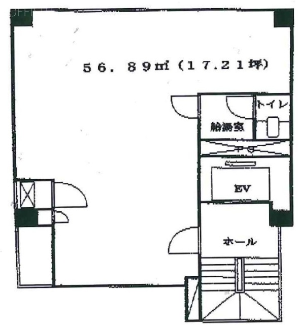 大場ビルB館5F 間取り図