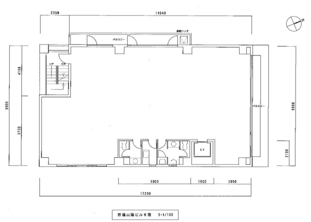 京橋山陽ビル6F 間取り図