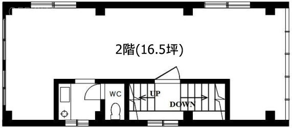 銀座商店街ビル2F 間取り図