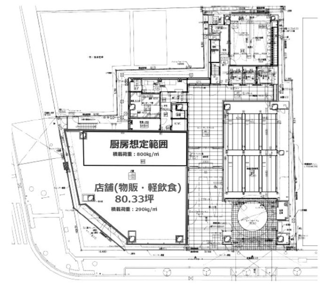 (仮)日本農業新聞社新社屋建設1F 間取り図