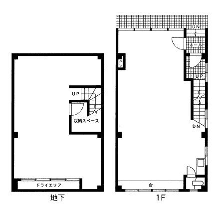 ニュートレンドビルB1F～1F 間取り図