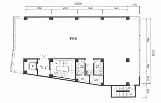 サウスゲート渋谷ビル2F 間取り図