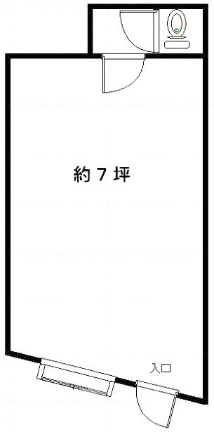 落合商事ビル1F 間取り図