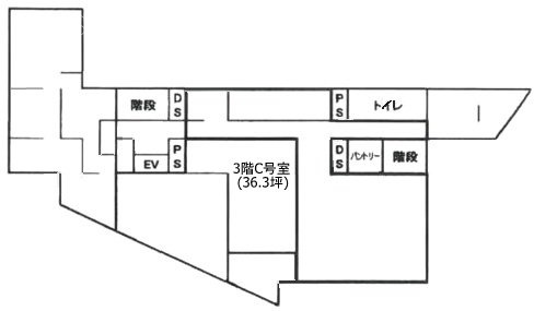 東京富山会館ビルディングC 間取り図