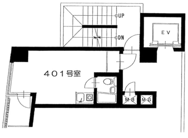 ライオンズマンション小川恵比寿401 間取り図