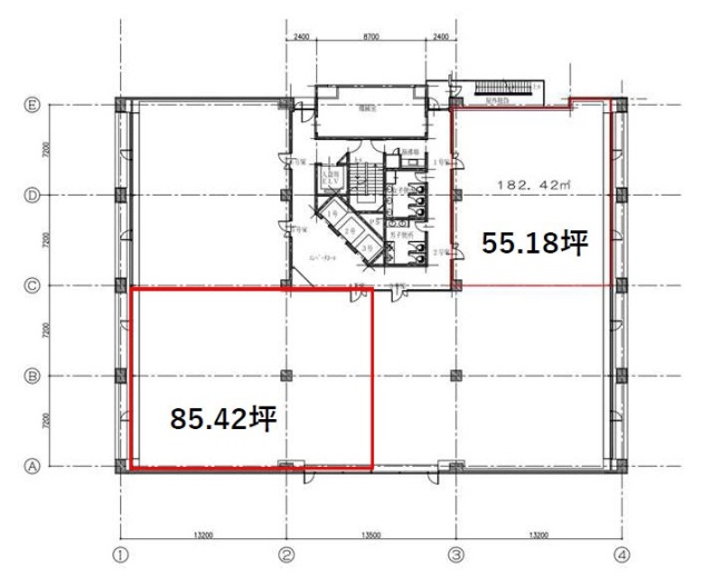 三田日東ダイビル2F 間取り図