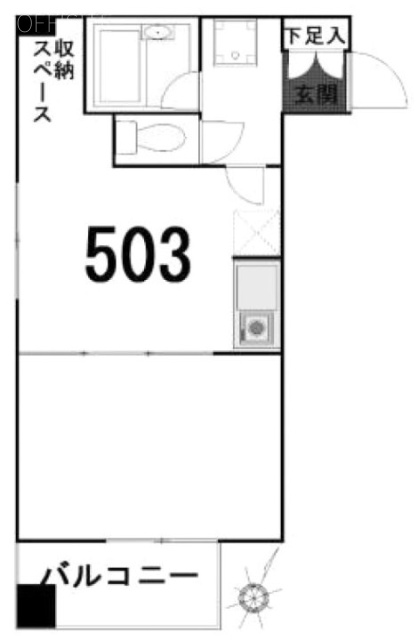サンライズ南池袋ビル503 間取り図