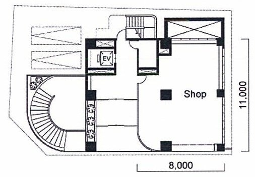 宇佐美大森ビル1F 間取り図