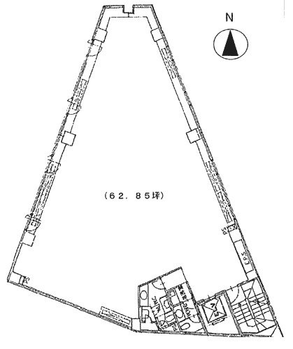 メットライフ元赤坂ウエスト3F 間取り図
