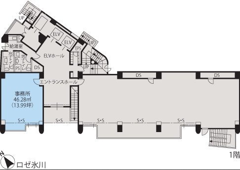 ロゼ氷川1F 間取り図