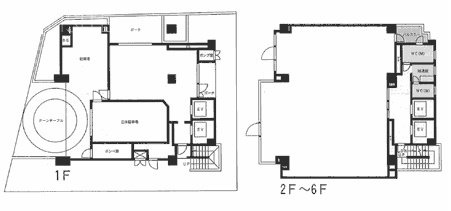 九段バワンビル1F～6F 間取り図