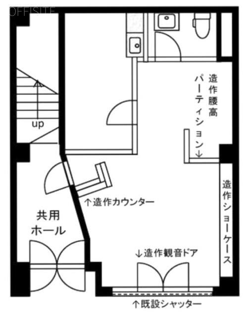 パスワビル1F 間取り図